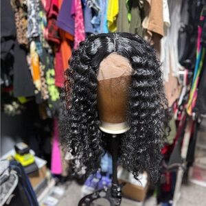 Curly Black Wig for Women